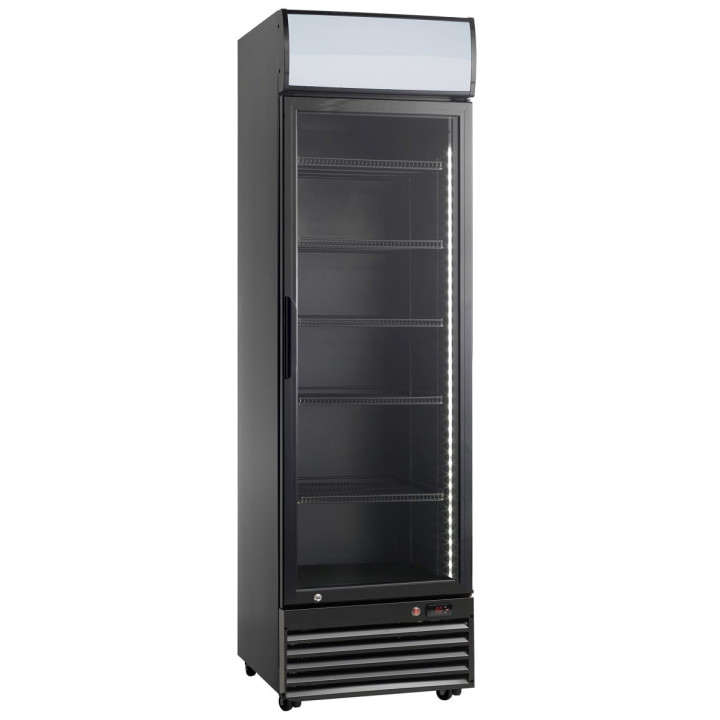 Szafa chłodnicza przeszklona RQ416-BLACK | 338l | czarna (SD416)