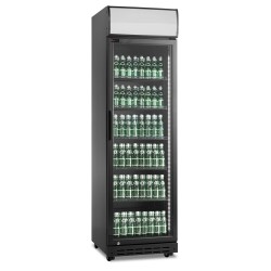 Szafa chłodnicza przeszklona RQ419-BLACK| 388l | czarna (SD420BE)