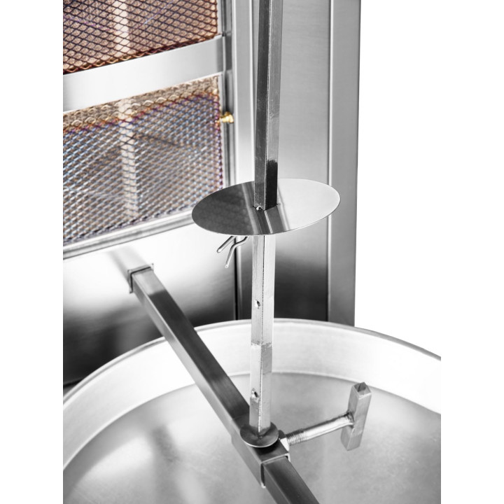 Gyros | opiekacz gazowy do kebaba | 4 palniki | wsad do 60kg | RQ43034 | Linia Budget