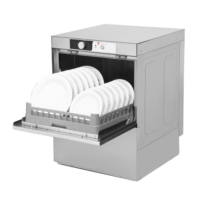 Zmywarka do naczyń | kosz 500x500 | pompa spustowa | 3,4 kW | 230 V | RQ500 B DD (RQ500DP)