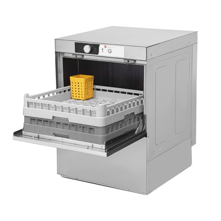 Zmywarka do naczyń | kosz 500x500 | pompa spustowa | 3,4 kW | 230 V | RQ500 B DD (RQ500DP)