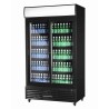 Szafa chłodnicza przeszklona RQ801SL-BLACK | 800l | drzwi przesuwne | czarna (SD801SL)