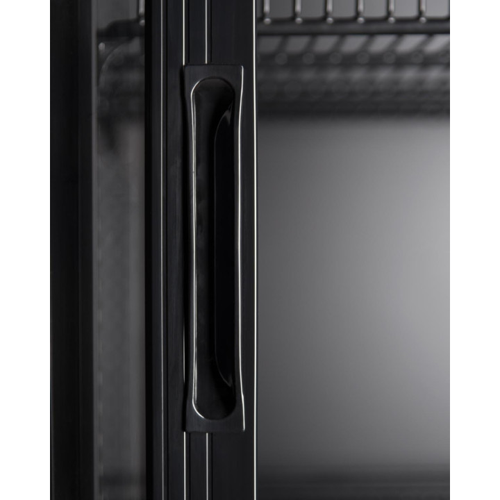 Szafa chłodnicza przeszklona RQ801SL-BLACK | 800l | drzwi przesuwne | czarna (SD801SL)