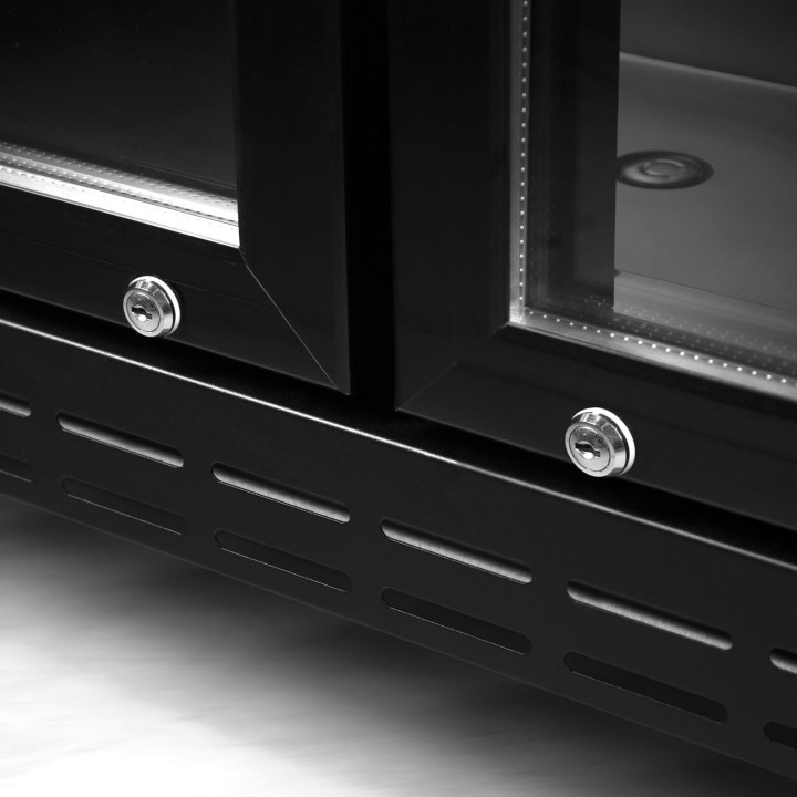 SZAFA CHŁODNICZA PRZESZKLONA RQ880H-BLACK | 590 L | (SD881HE)