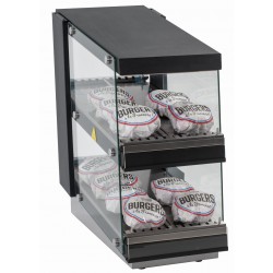 Podgrzewacz do burgerów | witryna grzewcza | dwie półki | 0,86 kW | 350x707x691 mm
