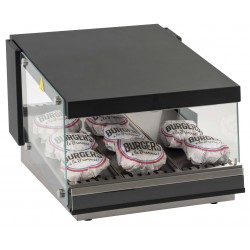 Podgrzewacz do burgerów | witryna grzewcza | jedna półka | 0,49 kW | 550x707x430 mm