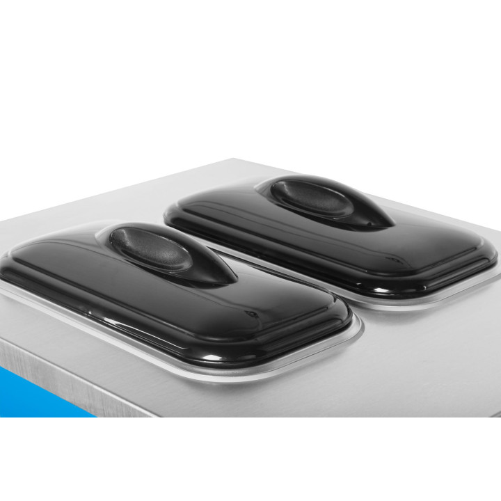 Maszyna do lodów włoskich RQBJ188S-B | nocne chłodzenie | niebieska | 2x6 l