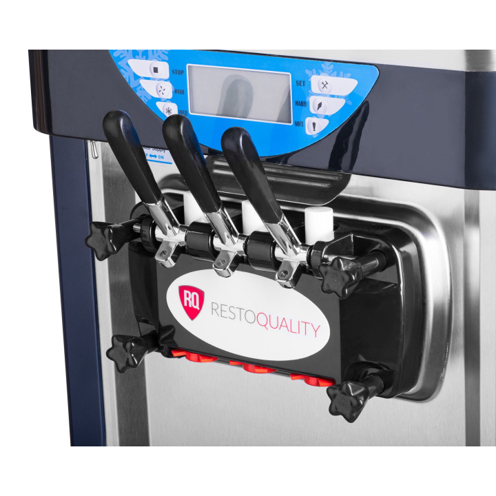 Maszyna do lodów włoskich RQBJ188S-B | nocne chłodzenie | niebieska | 2x6 l