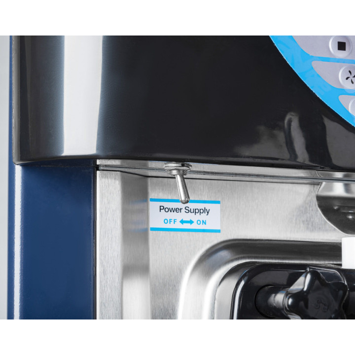 Maszyna do lodów włoskich RQBJ188S-B | nocne chłodzenie | niebieska | 2x6 l