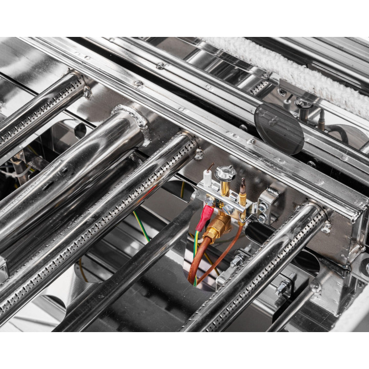 Patelnia uchylna gazowa | stal nierdzewna | 12 kW | 50 l | 800x700x900 mm | RQBS55.78G