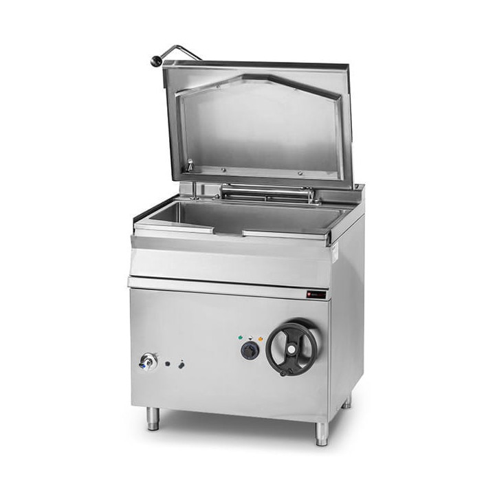 Patelnia uchylna elektryczna | stal nierdzewna | 12 kW | 400V | 80 l | 800x900x900 mm | RQBS85.98E