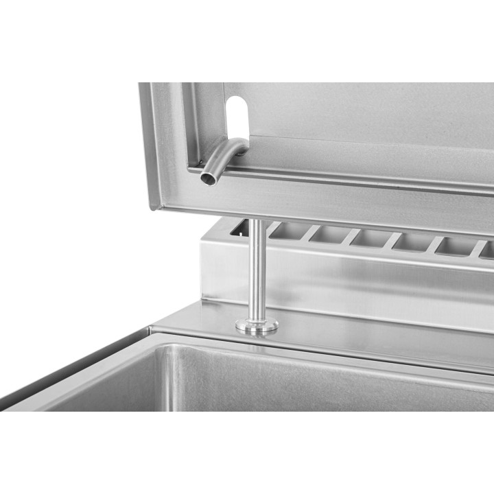 Patelnia uchylna gazowa | stal nierdzewna | 16 kW | 80 l | 800x900x900 mm | RQBS85.98G