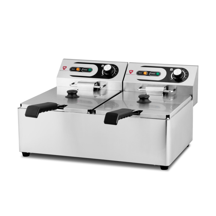 Frytownica elektryczna RQF6L2 | podwójna | 2x6 l | 2x3 kW