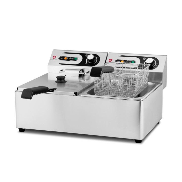 Frytownica elektryczna RQF6L2 | podwójna | 2x6 l | 2x3 kW