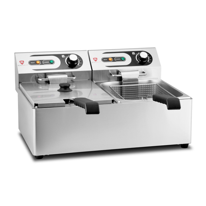 Frytownica elektryczna RQF6L2 | podwójna | 2x6 l | 2x3 kW