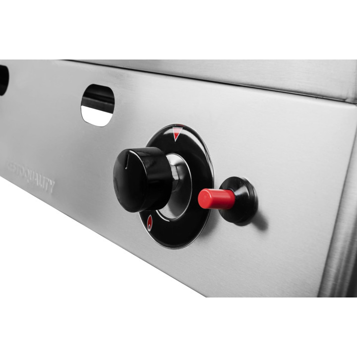 Płyta grillowa gazowa | gładka | 6,4kW | RQG30972