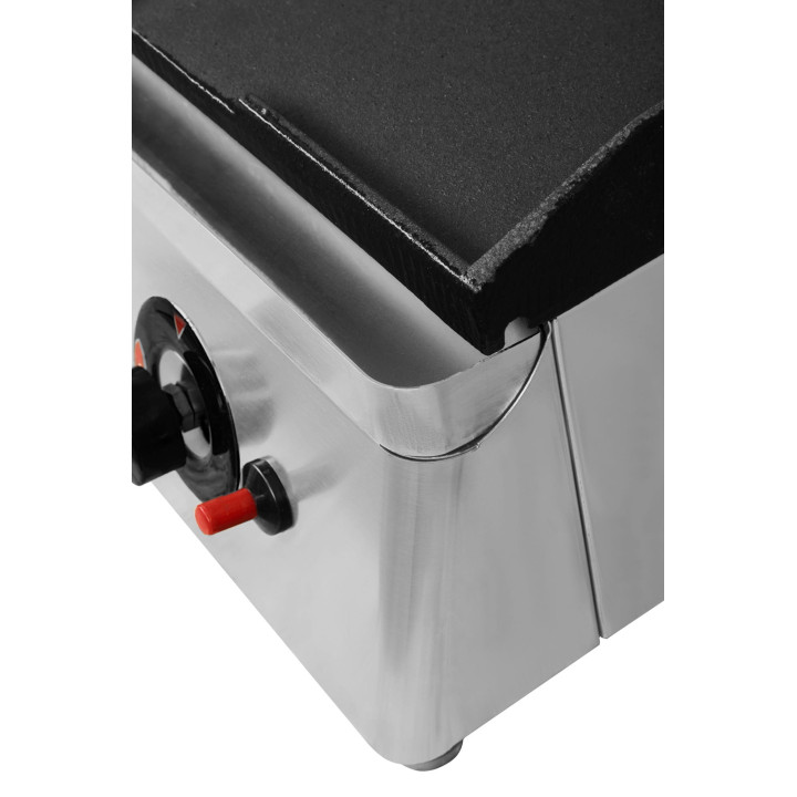 Płyta grillowa gazowa | ryflowano/gładka | 6,4kW | RQG30973