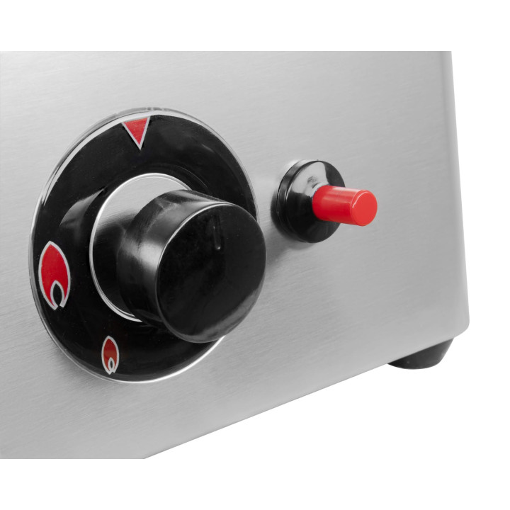 Płyta grillowa gazowa | ryflowano/gładka | 6,4kW | RQG30973