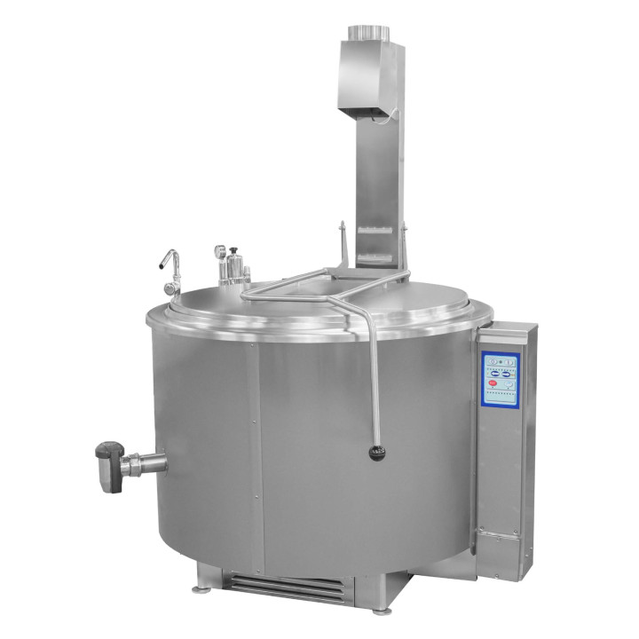 Kocioł warzelny gazowy z grzaniem pośrednim | opcja mieszadła | 48 kW | 500 l | 1320x1330x1180 mm | RQK-501GR