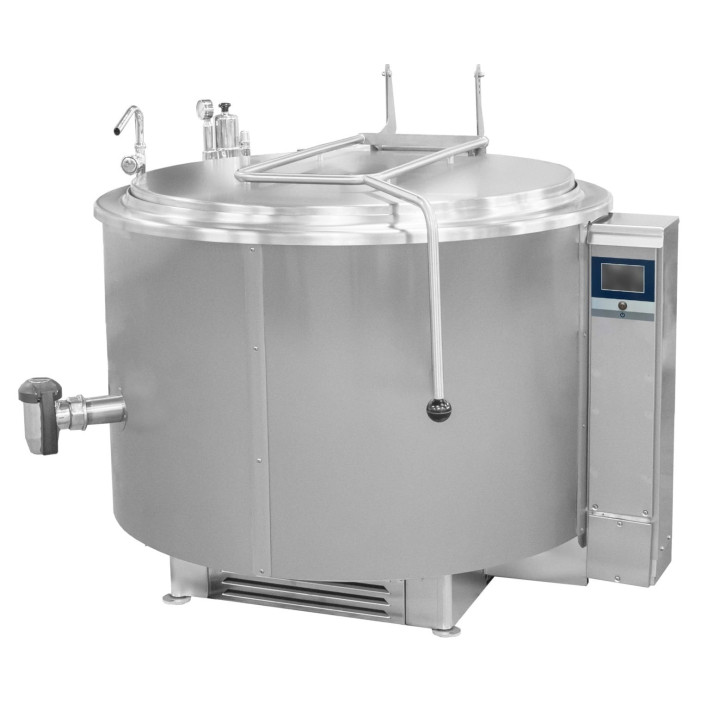 Kocioł warzelny elektryczny z grzaniem pośrednim | opcja mieszadła | 48 kW | 400 V | 500 l | 1320x1330x1180 mm | RQK-505ER