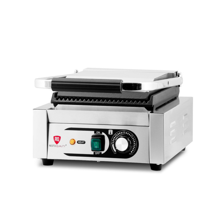 Kontakt grill pojedynczy | ryflowany | Resto Quality | 1,8 kW