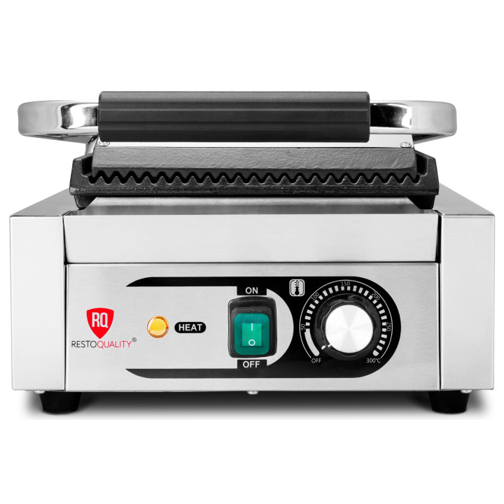 Kontakt grill pojedynczy | ryflowany | Resto Quality | 1,8 kW