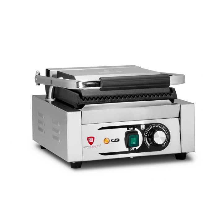 Kontakt grill pojedynczy | ryflowany | Resto Quality | 1,8 kW