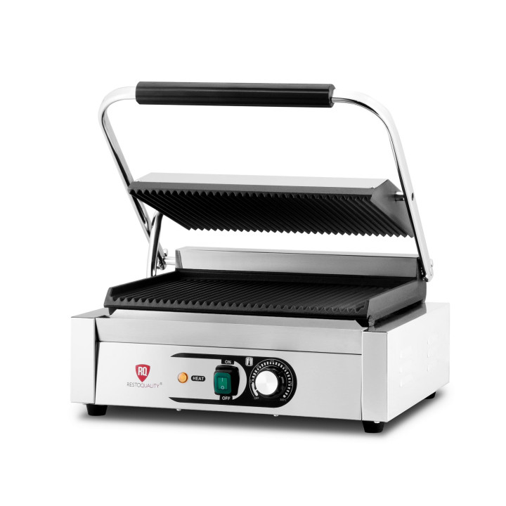 Kontakt grill pojedynczy | ryflowany | Resto Quality | 2,2 kW
