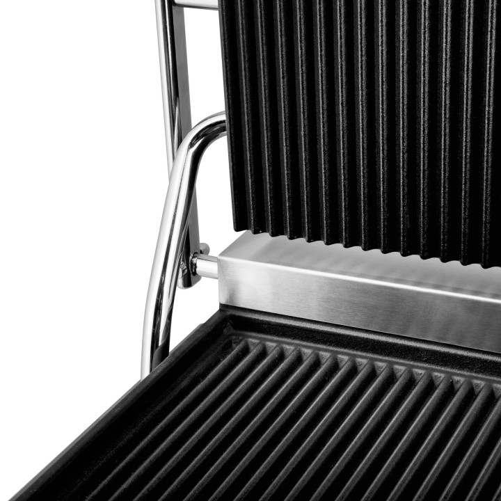 Kontakt grill pojedynczy | ryflowany | Resto Quality | 2,2 kW