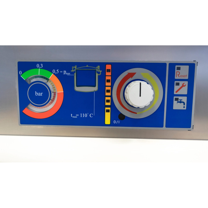 Kocioł warzelny gazowy z grzaniem pośrednim | automatyczne napełnianie | 25 kW | 200 l | 1350x900x900 mm | RQLF-202G