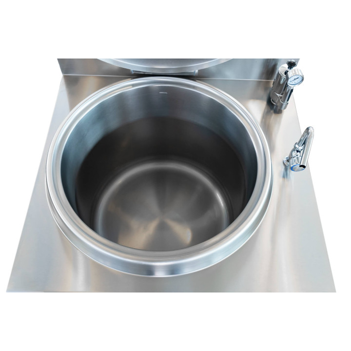 Kocioł warzelny elektryczny z grzaniem pośrednim | automatyczne napełnianie | 36 kW | 400V | 300 l | 1350x900x900 mm | RQLF-301E