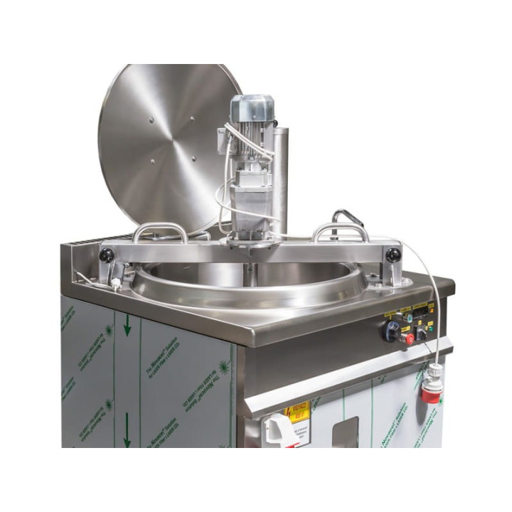 Kocioł warzelny parowy z grzaniem pośrednim | opcja mieszadła | 100 l | zużycie pary ~50 kg/h | 900x900x900 mm | RQLR-101N