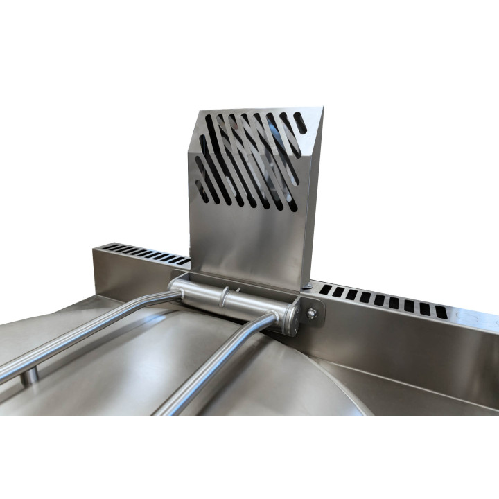 Kocioł warzelny gazowy z grzaniem pośrednim | opcja mieszadła | 14,5 kW | 100 l | 900x900x900 mm | RQLR-102G