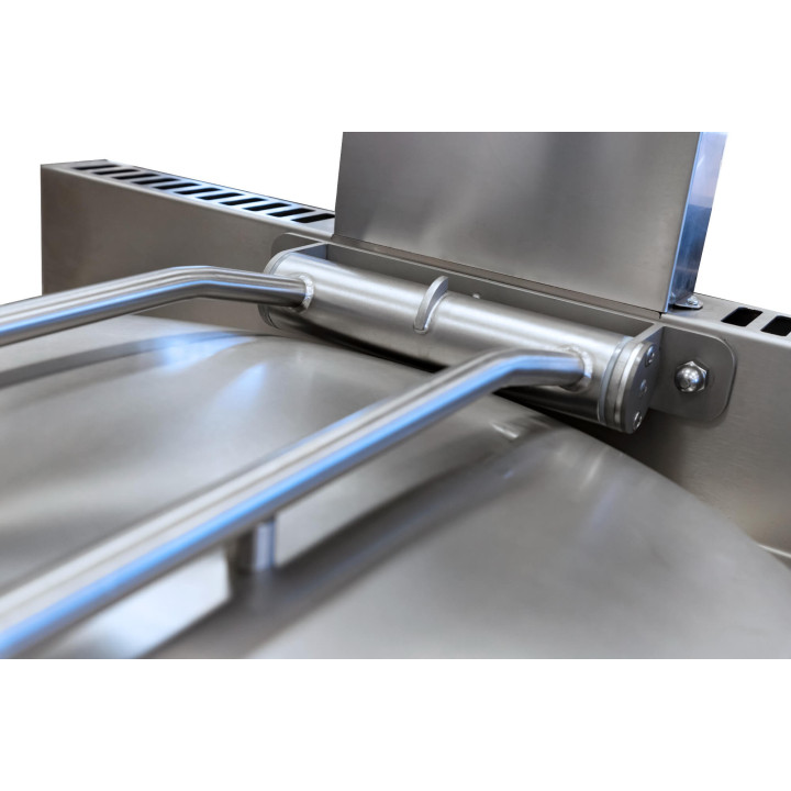 Kocioł warzelny gazowy z grzaniem pośrednim | opcja mieszadła | 14,5 kW | 100 l | 900x900x900 mm | RQLR-102G