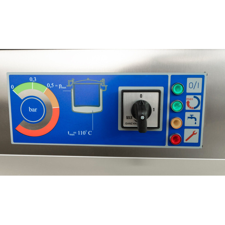 Kocioł warzelny elektryczny z grzaniem pośrednim | opcja mieszadła | 24 kW | 400V | 150 l | 900x900x900 mm | RQLR-151E