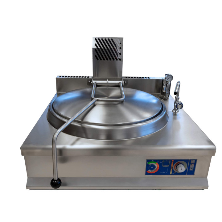 Kocioł warzelny gazowy z grzaniem pośrednim | opcja mieszadła | 19 kW | 150 l | 900x900x900 mm | RQLR-152G