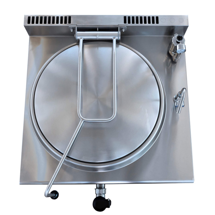 Kocioł warzelny gazowy z grzaniem pośrednim | 12,5 kW | 80 l | 800x700x900 mm | RQLR-782G