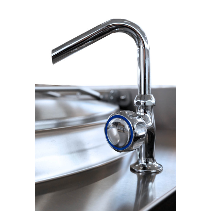 Kocioł warzelny gazowy z grzaniem pośrednim | 12,5 kW | 80 l | 800x700x900 mm | RQLR-782G