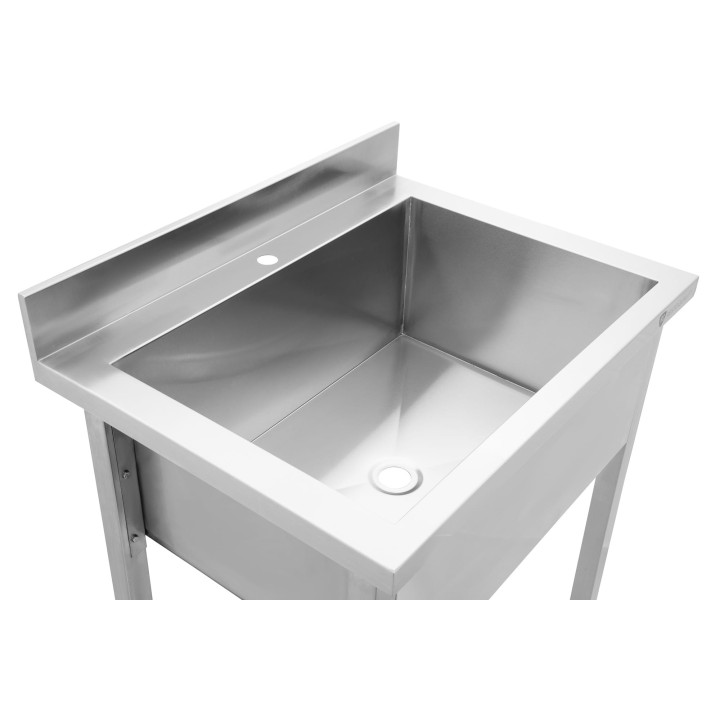 Stół z basenem 1-komorowym| 800x600x850 mm | skręcany