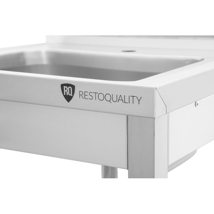 Stół ze zlewem 1-komorowym | z półką | 600x600x850 mm | skręcany