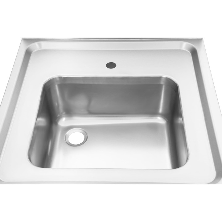 Stół ze zlewem 1-komorowym | z półką | 600x600x850 mm | skręcany