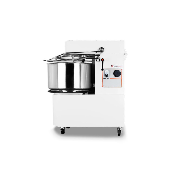Miesiarka spiralna do ciasta z podnoszonym hakiem i wyjmowaną dzieżą RQT 50 litrów 400V