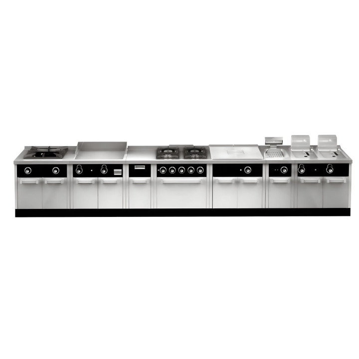 Płyta grillowa gazowa | płyta gładka | chromowana | 15,5 kW | RQT7508ECR