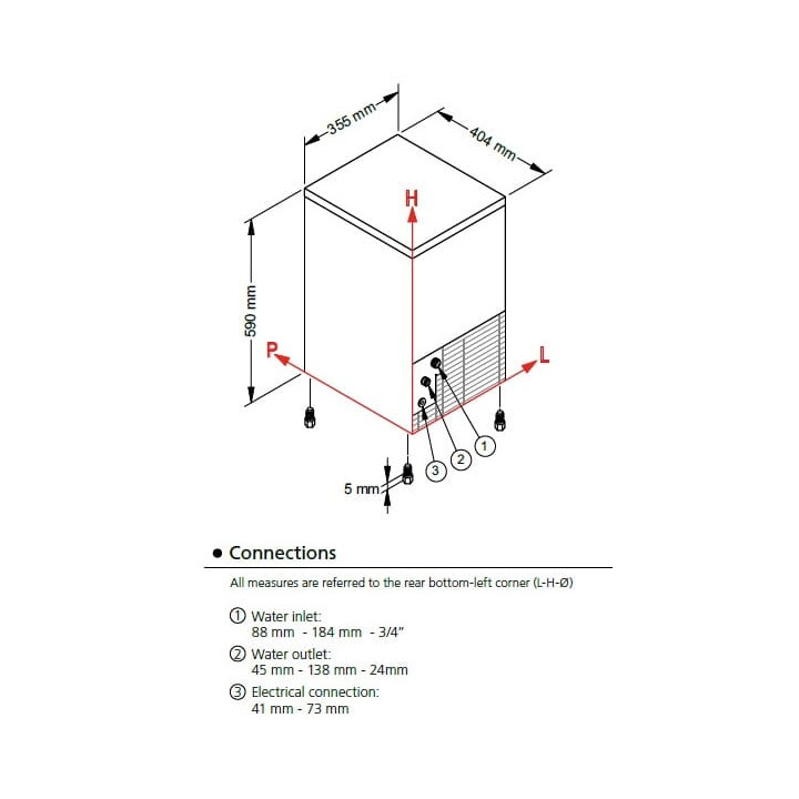 Kostkarka do lodu Frozen Dice | 22kg/24h | zasobnik 4kg | system chłodzenia powietrzem | SL35A