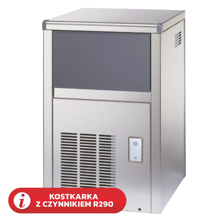 Kostkarka do lodu Frozen Dice | 22 kg/24h | zasobnik 4 kg | system chłodzenia wodą | SL35W