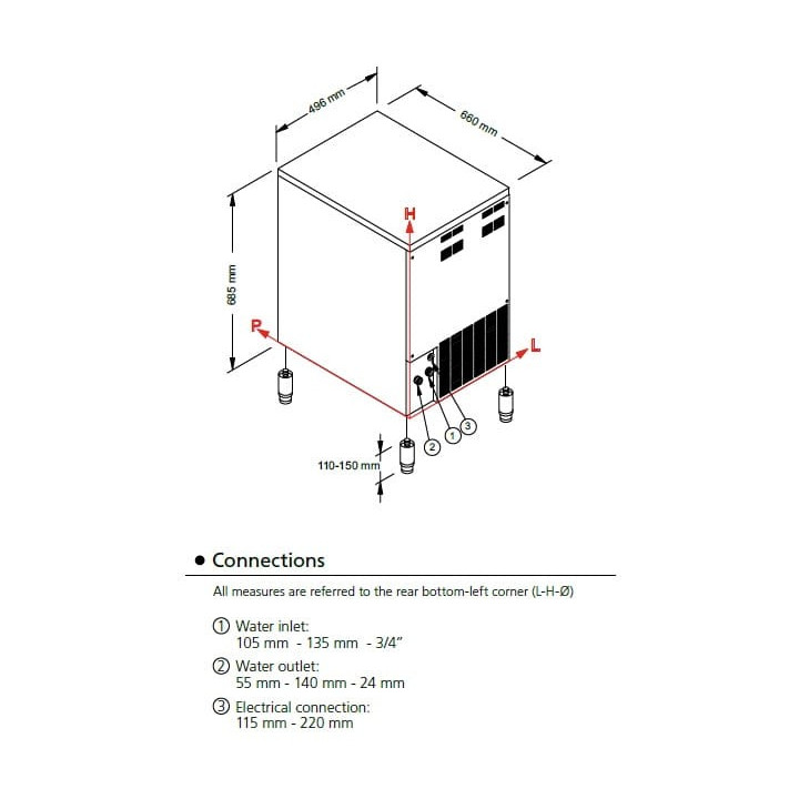 Łuskarko-Grudkarka Frozen Snow  | 95 kg/24h | system chłodzenia powietrzem | SLF190A