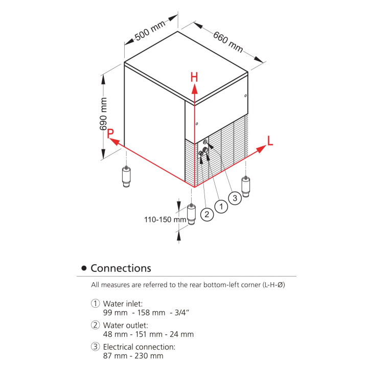 Kostkarko-grudkarka do lodu Frozen Stone | 85 kg/24h | system chłodzenia wodą | SLT170W
