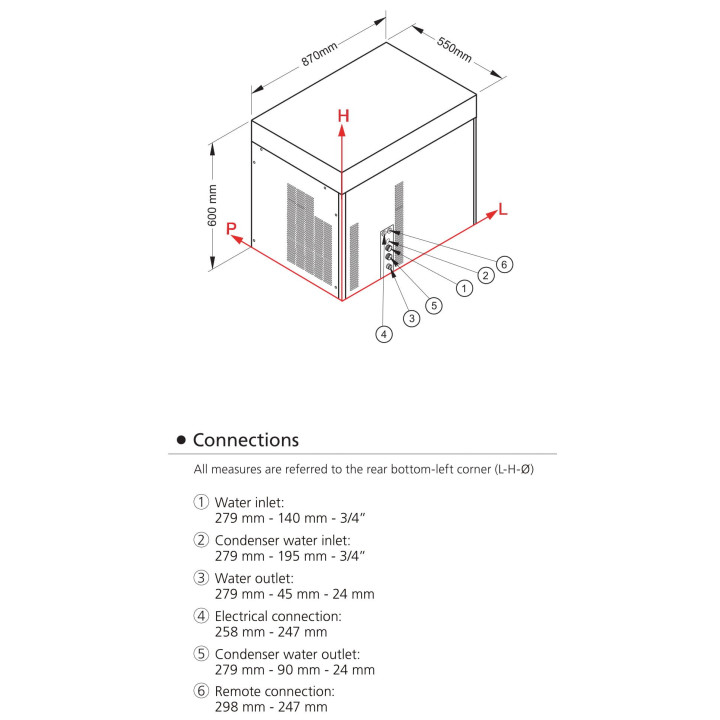Łuskarka Frozen Ice | 250 kg/24h | system chłodzenia wodą | SM500W