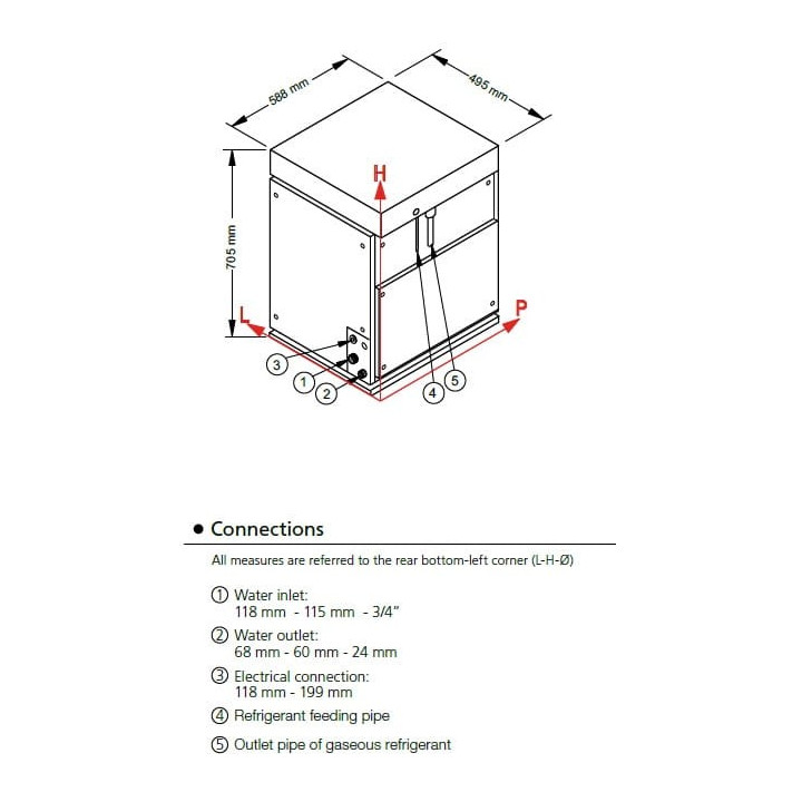 Łuskarka Frozen Ice | 620kg/24h | system chłodzenia powietrzem | SPLIT1300