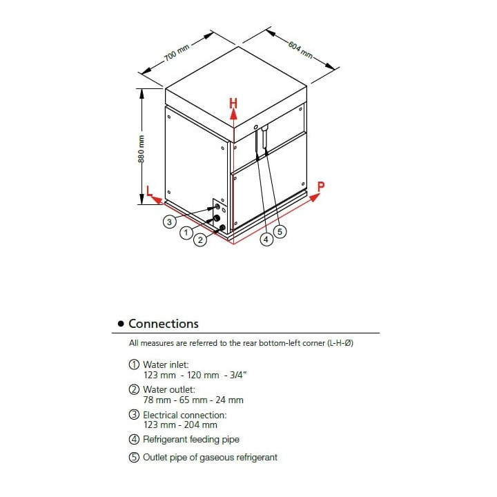 Łuskarka Frozen Ice | 900 kg/24h | system chłodzenia powietrzem |  SPLIT1750